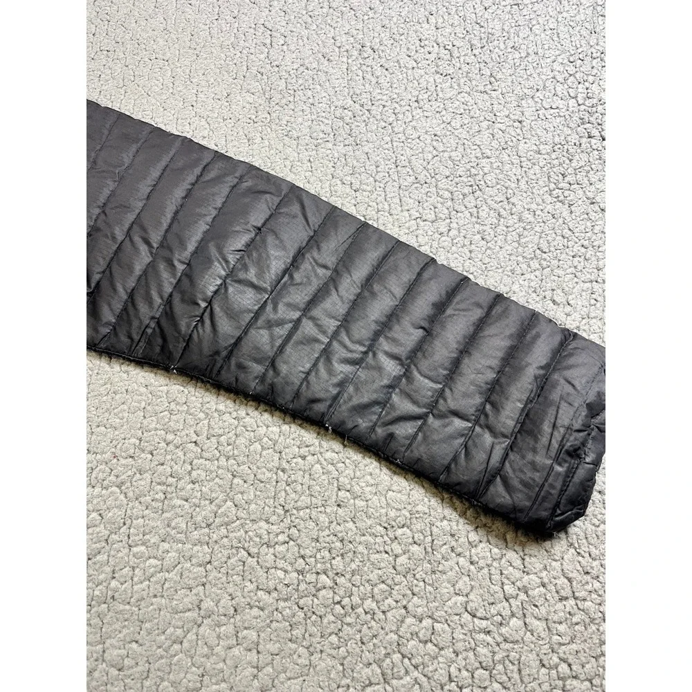 Patagonia Down Sweater Jacket Women's Medium Black Puffer Full Zip Cloudera Logo - Picture 12 of 14